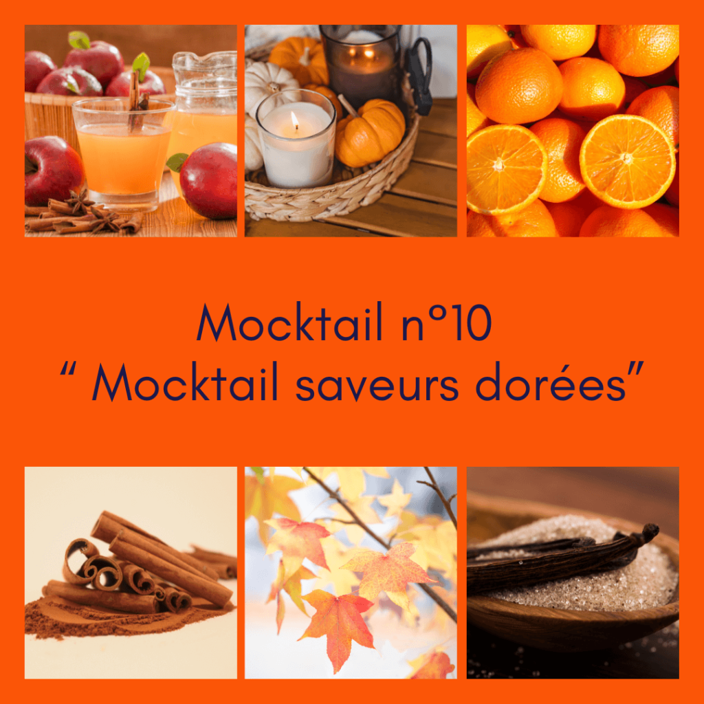 Mocktail saveurs dorées