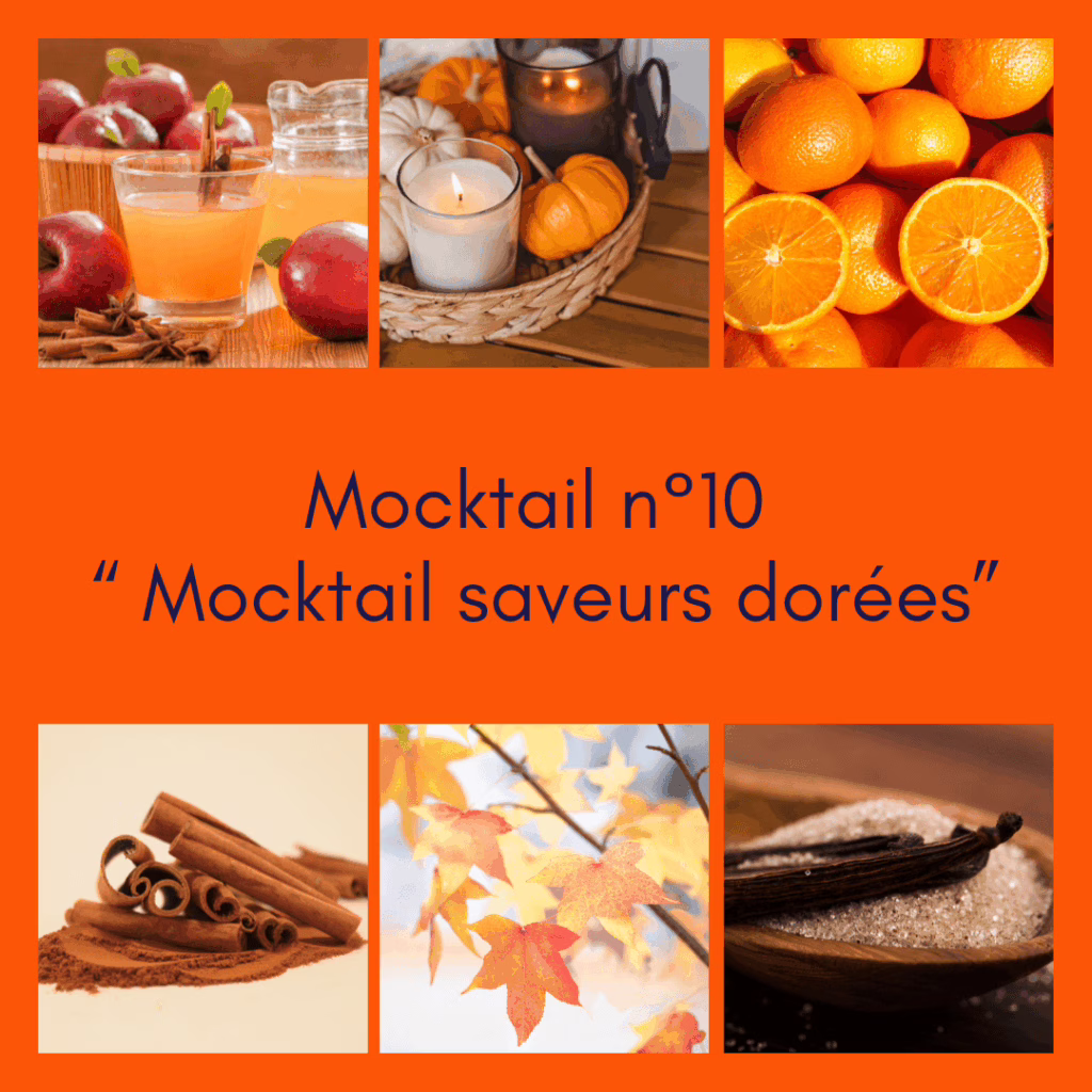 Mocktail saveurs dorées idéal pour l'automne.